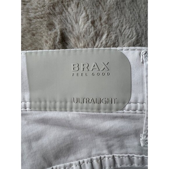 Mens Brax Ultralight Straight Leg Pants Beige Cotton Blend 38/34 - Picture 10 of 12